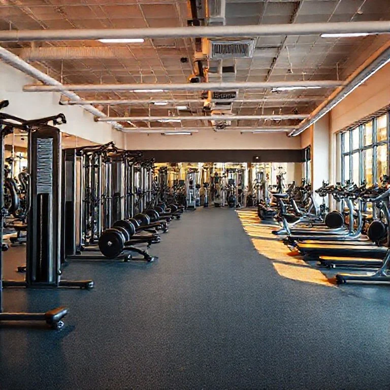 Sleek treadmill with glowing interface